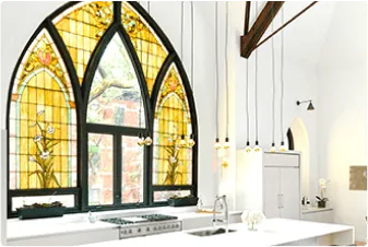 Stained glass windows